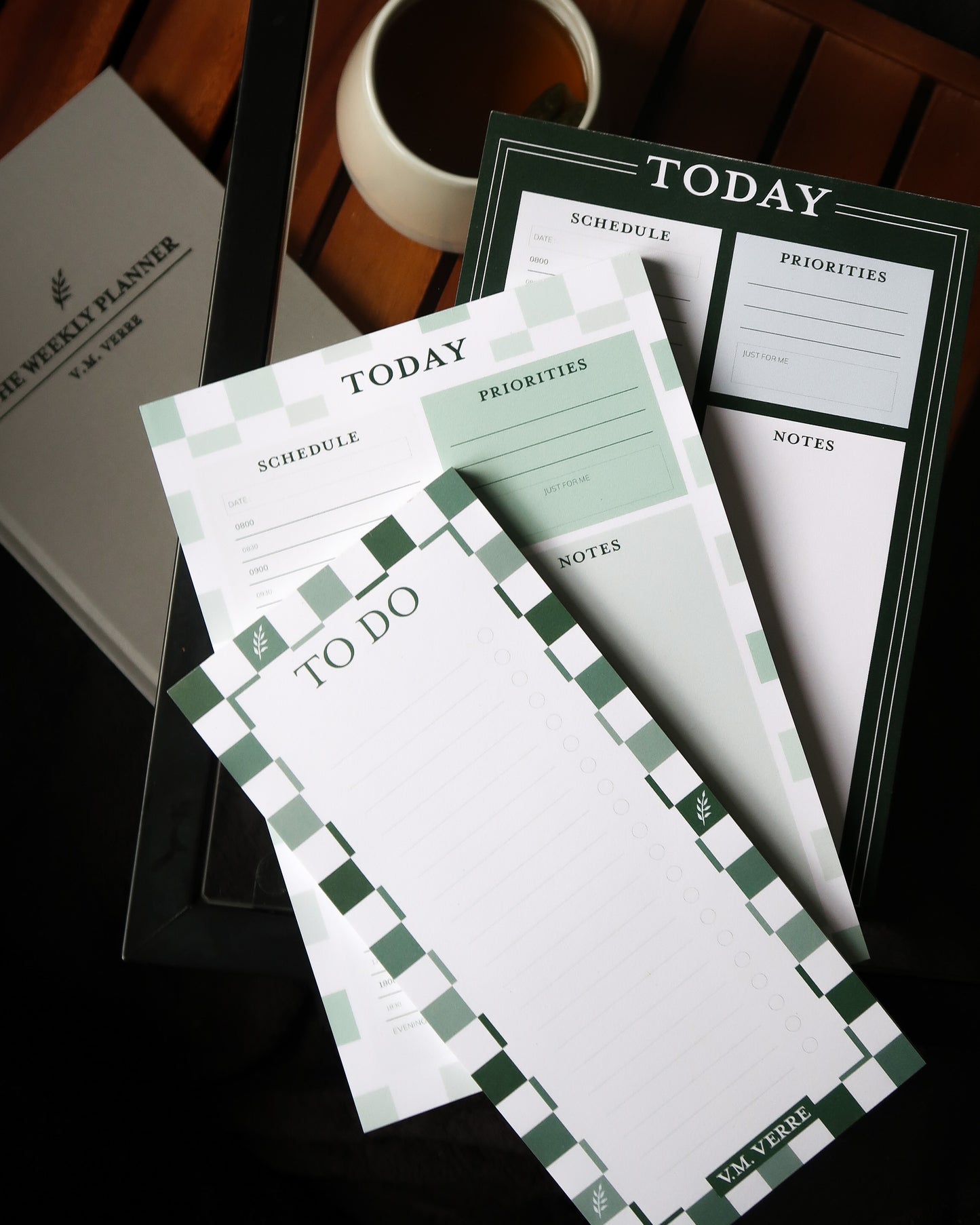 Daily Planner Pad (Dark Green)